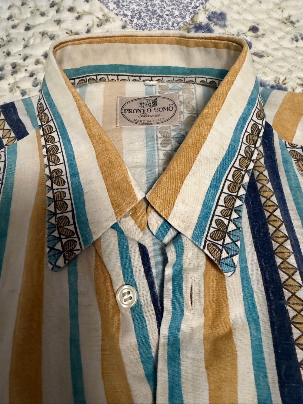 Pronto Uomo linen/cotton relaxed shirt